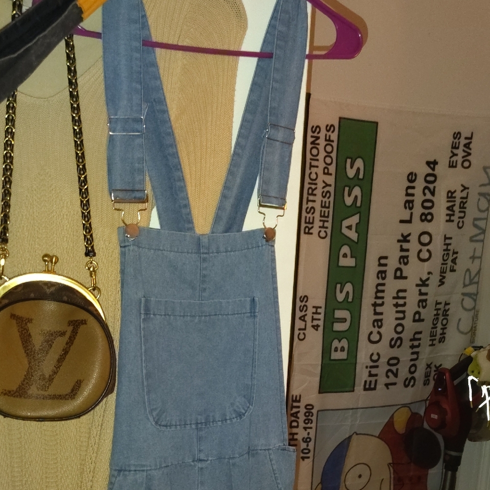 Blue Denim Overall Dress